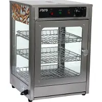 Saro Warmhoudvitrine Saro, 3 roosters, 43L, 35x35x52cm, 230v/0,6kW