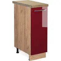 Vicco Fame-Line Apotheekkast – 30 cm, WB Eik Bordeauxrode hoogglans