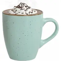Gerimport Koffie / thee mok Sweets - 1x stuks - groen - 350 ml - keramiek