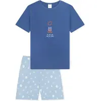 Schiesser Nachtkledij ' Kids Nightwear ' lichtblauw / donkerblauw