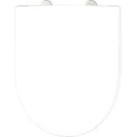 Schutte WC-Bril 82811 PRO 3 - D-vorm - Valrem - Afneembaar - Geschikt voor Geberit RENOVA, Laufen MODERNA - Belastbaar tot 250 kg
