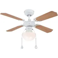 WESTINGHOUSE Portland Ambiance ventilator wit, wit / opaal, Woon-/ Eetkamer, Hout