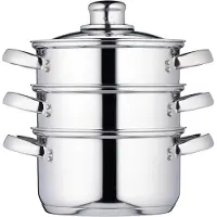 Kitchencraft Roestvrij Staal Driedelige Stoomkoker