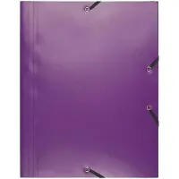 Exacompta 3-Flap map 55918E Paars Polypropyleen 24 x 32 cm 30 Stuks
