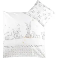 Zöllner Kinderovertrekset Haasje en uil met hazen en uil (2-delig)