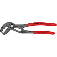 Knipex Bandveerklemtang | 180 mm Lengte | Anti-Slip | Kunststof Bekleed | Grijs Geatramenteerd - 85 51 180 A SB