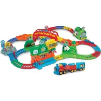 Vtech Jeu électronique Tut Tut Bolides Super circuit train éducatif et Adam train marchand