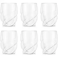 Bodum Dubbelwandig Glas Pavina Paris Twisted Transparant 270 ml (Set van 6)