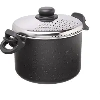 Moneta Etnea, 4 l, Rond, Aluminium, Zwart, Aluminium, Artech Stone, Keramisch, Gas, Halogeen, Verzegelde plaat