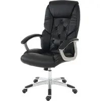 MCW Professionele bureaustoel L42 XXL, directiedraaistoel, 150kg belastbaar kunstleder ~ zwart