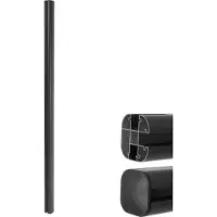 Mendler Aluminium paal Sarthe WPC-omheining, pijlerpaal, insteeksysteem 1,86m ~ antraciet