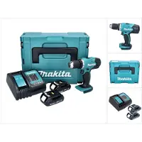 Makita DDF 453 SYJ accuboormachine 18 V 42 Nm + 2x accu 1,3 Ah + oplader + Makpac