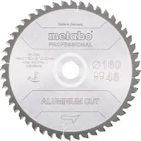 Metabo ALUMINIUM CUT PROFESSIONAL 628288000 Cirkelzaagblad 160 x 20 x 1.2 mm Aantal tanden: 48 1 stuk(s)