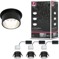Paulmann 93383 LED-inbouwlamp 19.5 W Zwart, IJzer