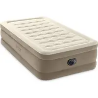 Intex ultra plush luchtbed - Tweepersoons, Beige, 99 x 191 x 46 cm