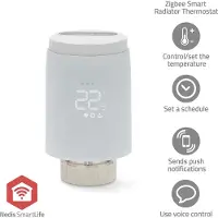Nedis - Slimme Radiatorknop - Zigbee 3.0 - Batterij Gevoed - CV-ketels