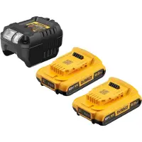 DeWalt DCB 1102 D2 accu-starterset 18 V met 2x accu 2,0 Ah + DCB 1102 oplader