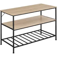 TecTake - Keukenrek Akeley industrieel lichtbruin - 120 x 60 x 90,5 cm - 404440
