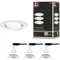 Paulmann 93467 Inbouwlamp Set van 3 stuks LED GU10 19.5 W Wit (mat)