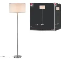Paulmann Tessa 70922 Staande lamp LED E27 60 W Crème, RVS (geborsteld)