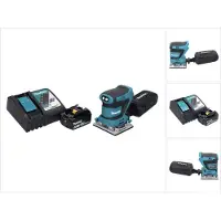 Makita DBO 482 RM1 accu-excentrische schuurmachine 18 V 112 x 102 mm + 1x accu 4,0 Ah + oplader