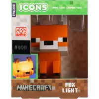 Paladone Minecraft Officieel Gelicentieerde Fox Vrijstaande Bureau Lamp, Gamingkamer Decoratie en Merchandise voor Jongens en Meisjes, Nachtlamp Cadeau‑accessoire voor Speelkamer en Slaapkamer –