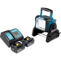 Makita DEADML 811 ST accu bouwspot 14,4 / 18 V 3000 lm LED + 2x accu 5,0 Ah + lader