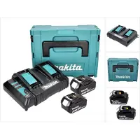 Makita Power Source Kit 18 V met 2x BL 1840 B 4.0 Ah accu ( 197265-4 ) + dubbele lader DC 18 SH (18 V)