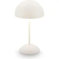 Briloner LED tafellamp Kugle, wit, metaal, IP44, dimbaar, wit / opaal, Woon-/ Eetkamer, metaal, Modern