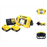 DeWalt DCL 077 P2 Oplaadbare LED-werklamp 12 V 18 V 2000 lm IP54 + 2x oplaadbare batterij 5,0 Ah + lader