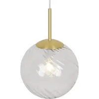 Nordlux Glazen hanglamp Chisell messing Ø 15cm