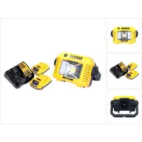 DeWalt DCL 077 D2 snoerloze LED-werklamp 12 V 18 V 2000 lm IP54 + 2x oplaadbare accu 2,0 Ah + lader