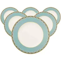 Villeroy & Boch Speiseteller Samarkand Aquamarin ø 27,7 cm Set van 6