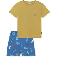 Schiesser Nachtkledij ' Kids Nightwear ' blauw / oker / kaki