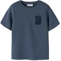 Name it MINI T-shirt donkerblauw Jongens Katoen Ronde hals Printopdruk - maat 104