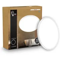 B.K.Licht Shallow - LED Badkamerlamp Plafonniere - paneel plafondlamp - badkamerverlichting met neutraal wit licht - IP44 - Ø24 - wit