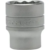 Teng Tools M120527 Dopsleutel - Twaalfkant - 1/2" x 27mm