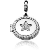 Zinzi Charms - Zilveren Bedel - Medaillon Ster - CHARMS284