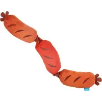 BARK lickin' links drie worsten pluche bruin - 58x7x5 cm 10-20 kg