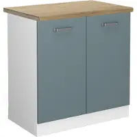 Vicco R-Line Wastafelkast – 80 cm, WB Eik Blauw-grijs