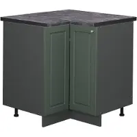 Vicco Hoekkast Fame-Line Groen-Goud Landhuis 80.5 cm , WB Antraciet, Model 46296