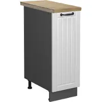 Vicco Apotheekkast Fame-Line Wit Landhuis 30 cm , WB Eik, Model 46618
