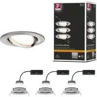 Paulmann Inbouwspot Led Coin Slim Kantelbaar Ijzer 3x6,8w