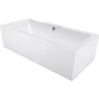 Mexen Cube rechthoekig bad 190 x 80 met ombouw, wit - 55051908000X