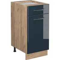 Vicco Fame-Line Keukenkasten – 40 cm zonder werkblad Donkerblauw hoogglans