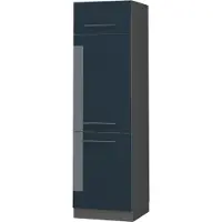 Vicco Fame-Line Koelkast ombouwkast – 60 cm Donkerblauw hoogglans