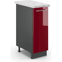 Vicco Apotheekkast Fame-Line Bordeauxrode hoogglans 30 cm , WB Marmer, Model 46256