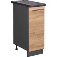 Vicco Fame-Line Apotheekkast – 30 cm, WB Antraciet Krachtige eik goud