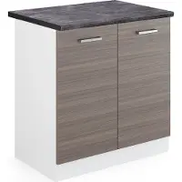 Vicco R-Line Wastafelkast – 80 cm, WB Antraciet Edel grijs