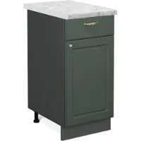 Vicco Keukenonderkast Fame-Line Groen-Goud Landhuis 40 cm , WB Marmer, Model 46279